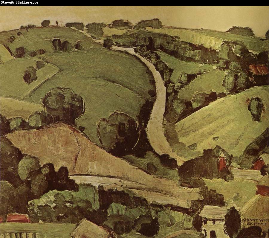 Grant Wood The Stone of Wall